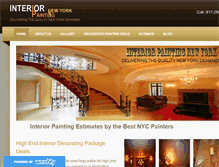 Tablet Screenshot of interiorpaintingnyc.com